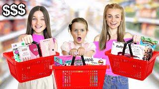 IF IT FITS IN YOUR BASKET, I'LL BUY IT Shopping Challenge! | Family Fizz