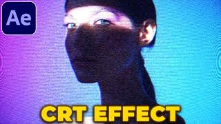 CRT Effect Tutorial in After Effects | CRT TV Look | No Plugins