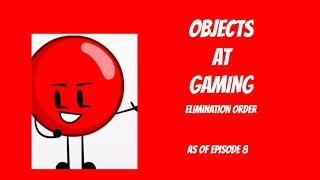 Objects At Gaming Elimination Order (As of 8)