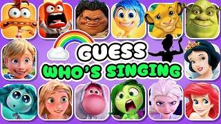 Guess Who's Singing ️ Disney Song Quiz Challenge | Inside Out 2, Moana, Elsa, Rapunzel
