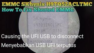 EMMC SKhynix H9TQ52ACLTMC How To Repair | UFI USB Disconnect While Identify eMMC @mobilecareid