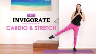 *DAY 2 INVIGORATE || Easy Beginner-Friendly Low impact Cardio For Fitness | Fat Burn At Home Workout