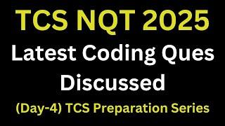 TCS NQT Latest Coding Questions Preparation 2025 | TCS NQT Advanced Coding Questions 2025