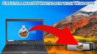 How to create a macOS High Sierra 10.13.6 Installer with Windows #macOS #HighSierra #10.13.6 #Drive