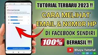 Cara Melihat Email dan Nomor Hp di Facebook Sendiri 2023 || #facebook #email #nomorhp