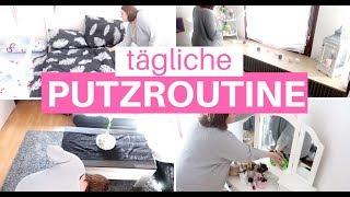 TÄGLICHE HAUSHALTSROUTINE| PUTZROUTINE| PUTZ MOTIVATION| Fräulein Jasmin