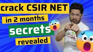 2 month strategy to crack CSIR NET life science | How to crack csir net life science in 2 months?