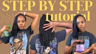 Let's QUICKLY moisturize our Locs in 5 Easy Steps!  // No More dry scalp! // Beginner Friendly!