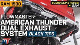 2019-2020 RAM 1500 Flowmaster American Thunder Dual Exhaust System w/ Black Tips Sound Clip & Review