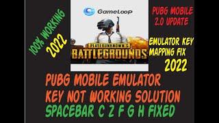 Gameloop Keymapping Fix | Spacebar C Z F G H Fixed | PUBG Mobile Emulator Key Not Working Solution