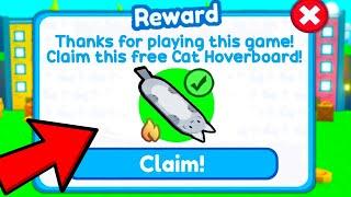  New Pet Simulator X Secret Code Gives CAT HOVERBOARD (Roblox)