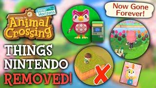 10 Things Nintendo REMOVED (Since Launch) - Animal Crossing New Horizons