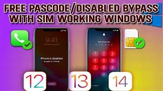 FREE Passcode / Disabled Bypass With SIM Working | MEID / GSM Bypass With Signal || 2023 