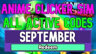 All New September 2022 Codes for Anime Clicker Simulator ROBLOX WORKING Anime Clickers Codes