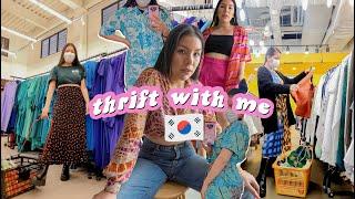 Come thrift with me in Seoul, Korea! Thrifting Spring Summer 2021 trends & TRY ON HAUL!