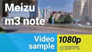 Meizu m3 note 1080p video sample