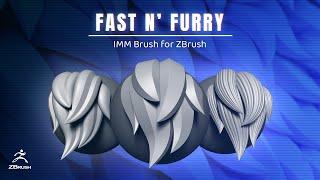 Create STYLIZED FUR in ZBrush - Fast N' Furry IMM Brush v2.0