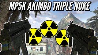 My Craziest MW2 Game To Date MP5K Akimbo TRIPLE NUKE (Almost Quad)