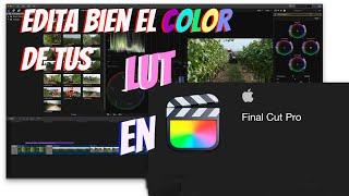 Edita correctamente el color de tus LUT en Final Cut Pro.