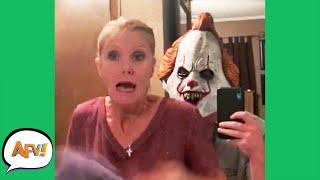 Try Not To SCREAM! (She FAILS)  | Funny Pranks and Fails | AFV 2020