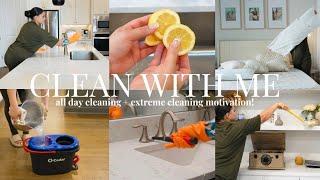 SPRING CLEAN MY HOUSE WITH ME! (extreme deep cleaning motivation + cleaning hacks & more)