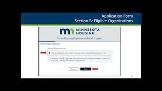 Minnesota Housing: Stable Housing Organization Relief Program SHORP RFP Information Session