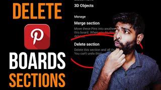 How To Delete a Pinterest Board Section? | Pinterest Board Tutorial