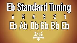 E Flat Standard Tuning Guitar Notes - Guitar Tuner Half Step Down/ SRV guitar tuning/ Slash, Hendrix