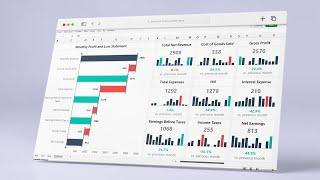 Excel Profit & Loss Dashboard - P&L Statement Template