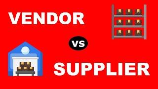Vendor vs Supplier Difference Explained | Supplier & Vendor