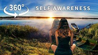 INCREASE AWARENESS & LIVE IN THE PRESENT MOMENT - IMMERSIVE GUIDED MEDITATION ‍️ 4K [VR/360°]