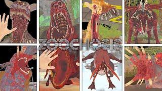 ZOOCHOSIS - All Animals Jumpscares + All Bosses (Full Bright Mode)