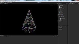 Unity Custom Particle System Tutorial. Making Christmas tree and rope curves