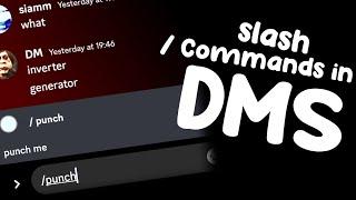 Slash Commands in ANYONE'S DM! - Discord.js