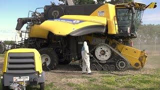Weizenernte 2023 - 2 New Holland Mähdrescher dreschen & Traktor 8R - combine harvester wheat harvest