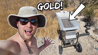 Finding GOLD In The Desert Using A Dry Washer!