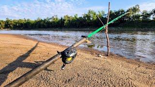 ALL NIGHT Fishing On A RIVER ISLAND!! (Catch and Cook)