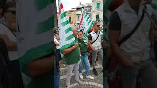 Il presidio nazionale Stellantis in piazza Monumento a Termoli