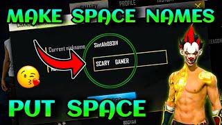 How To Give Space in Free Fire Name in 2024  | Change Free Fire Name In Hindi - Garena Free Fire