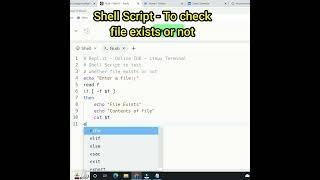 Shell Script to Check File Exists or Not in Linux | Bash Script #shorts