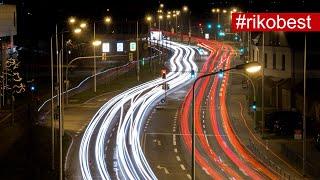 Lichtstreifen von Autos fotografieren - dynamische Lichtspuren  mit Langzeitbelichtung fotografieren