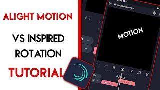 Vs inspired text rotate transition | Alight Motion Tutorial