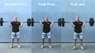 CrossFit - Shoulder Press/Push Press/Push Jerk tri-panel