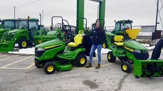 What is the difference between a John Deere X350 and X370?