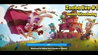 ZOOBA LIVE #1 + GEMS GIVEAWAY