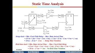 Advanced VLSI Design: Static Timing Analysis