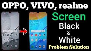 Oppo A15 || Display Black & White Screen Problem || Display Negetive Screen || Problem Solution 2023