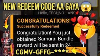 Free Fire New Redeem Code Today || New Redeem Code For 6 June || FF New Redeem Code