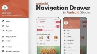 Navigation Drawer Menu in Android Tutorial | How to Create Navigation Drawer in Android Studio