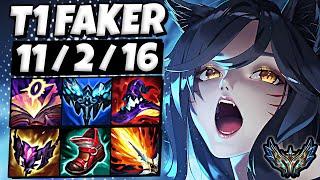 T1 Faker Ahri vs Yasuo [ MID ] Lol Korea Challenger Patch 13.8 